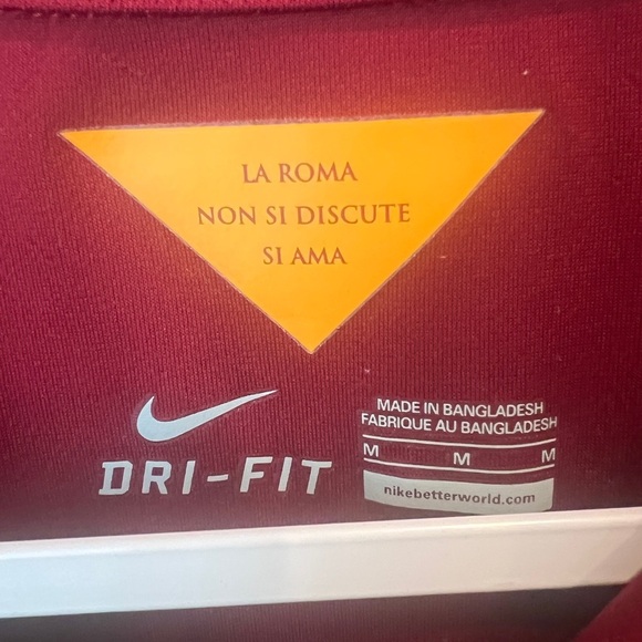 Nike Roma 4014/15 home futbol soccer shirt jersey men’s Medium - Picture 5 of 10